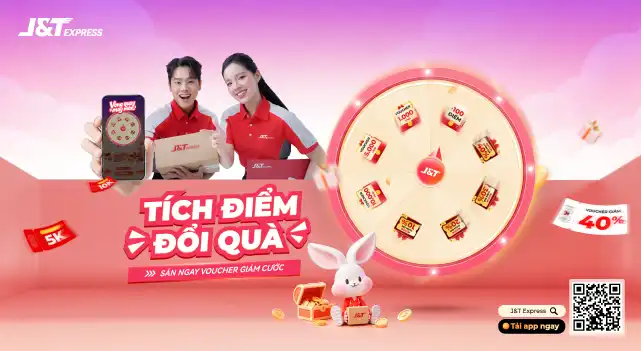 Tích điểm đổi quà tại app J&T Express