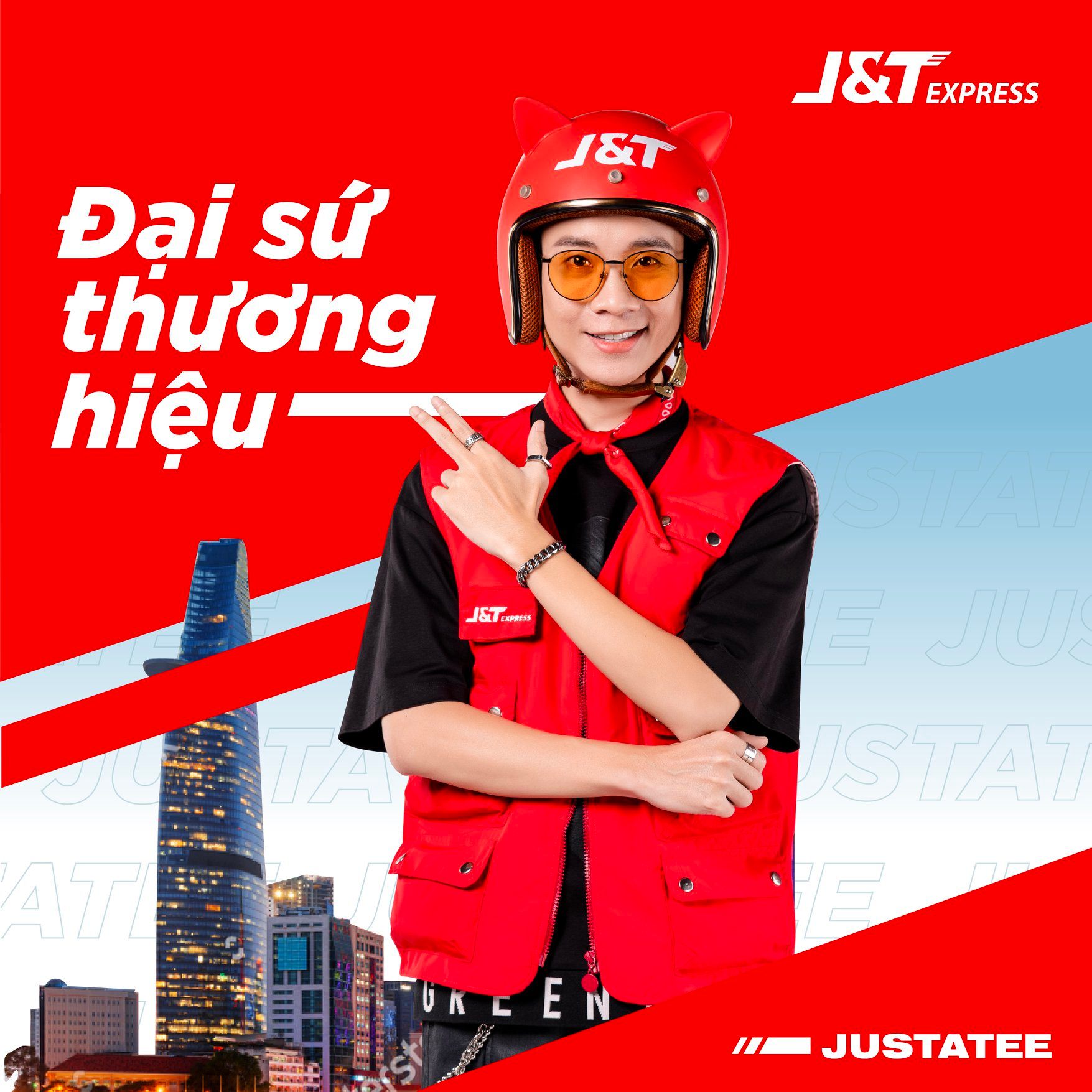 JustaTee chính thức trở thành Đại sứ thương hiệu J&T Express Việt Nam