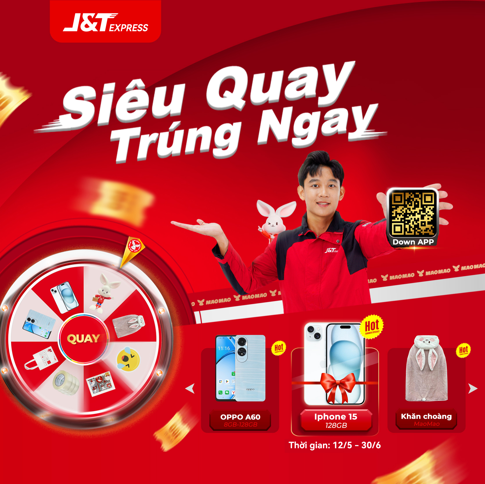 Siêu Quay Trúng Ngay: đổi điểm JP trên App - cơ hội trúng iPhone 15