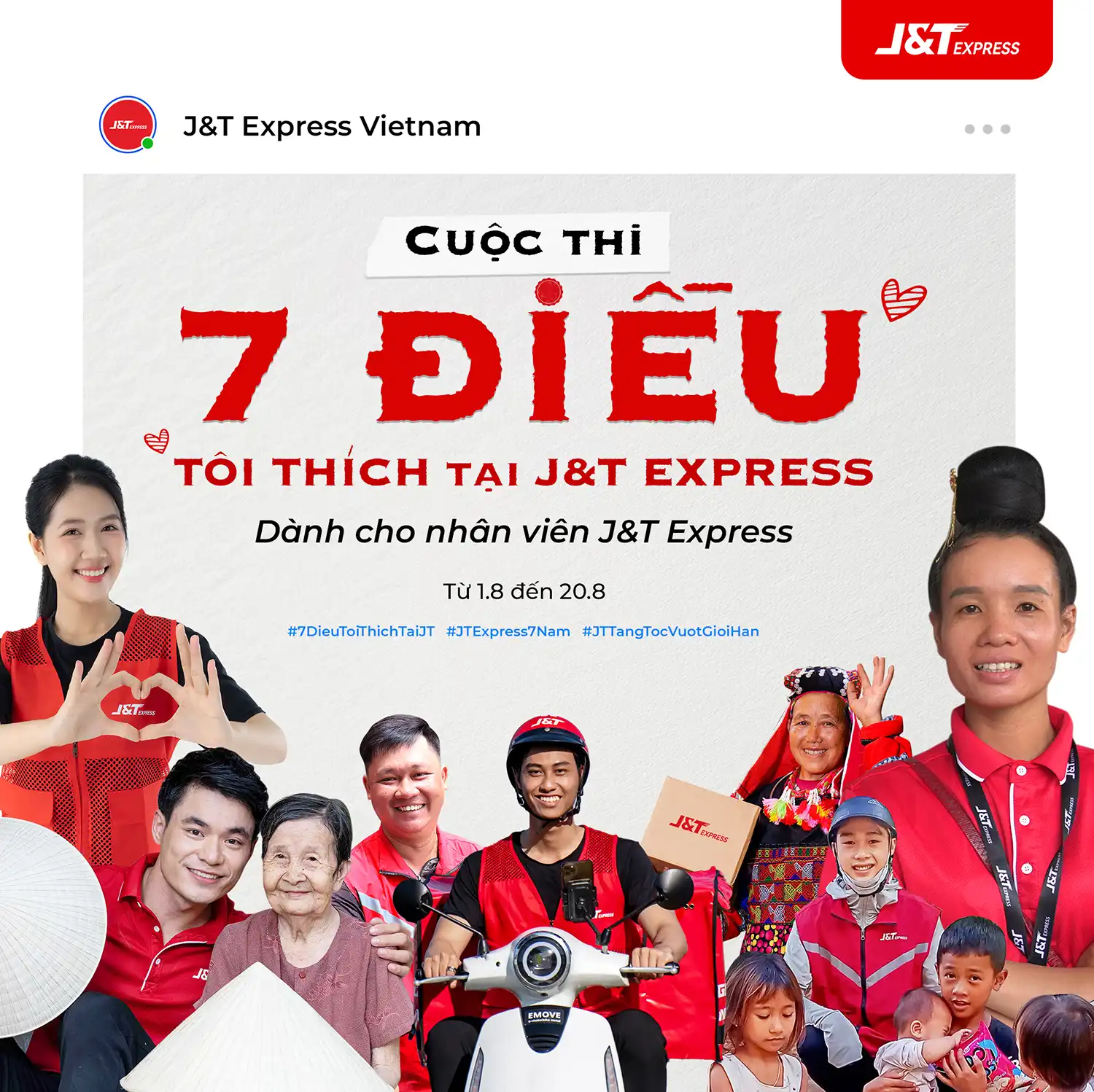 Cuộc thi nội bộ “7 Điều Tôi Thích Tại J&T Express”