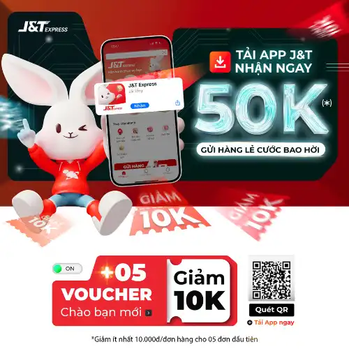 J&T EXPRESS CHÍNH THỨC CÓ APP CHO KHÁCH HÀNG CÁ NHÂN - TẶNG VOUCHER 50K