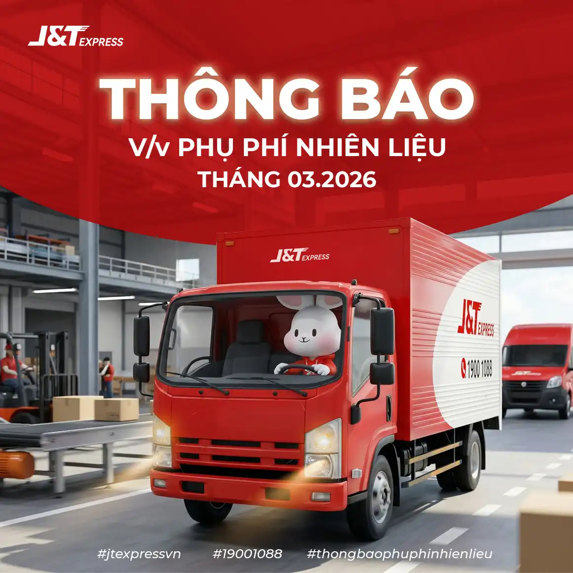 Thông báo về việc phụ phí nhiên liệu tháng 3/2026